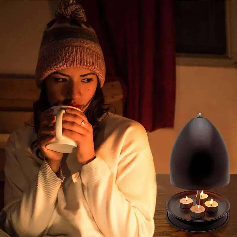 Heater Metal Tea Light Stove Large Space Candle Oven And Heating Holder Hand Warmer For Offices Y260131