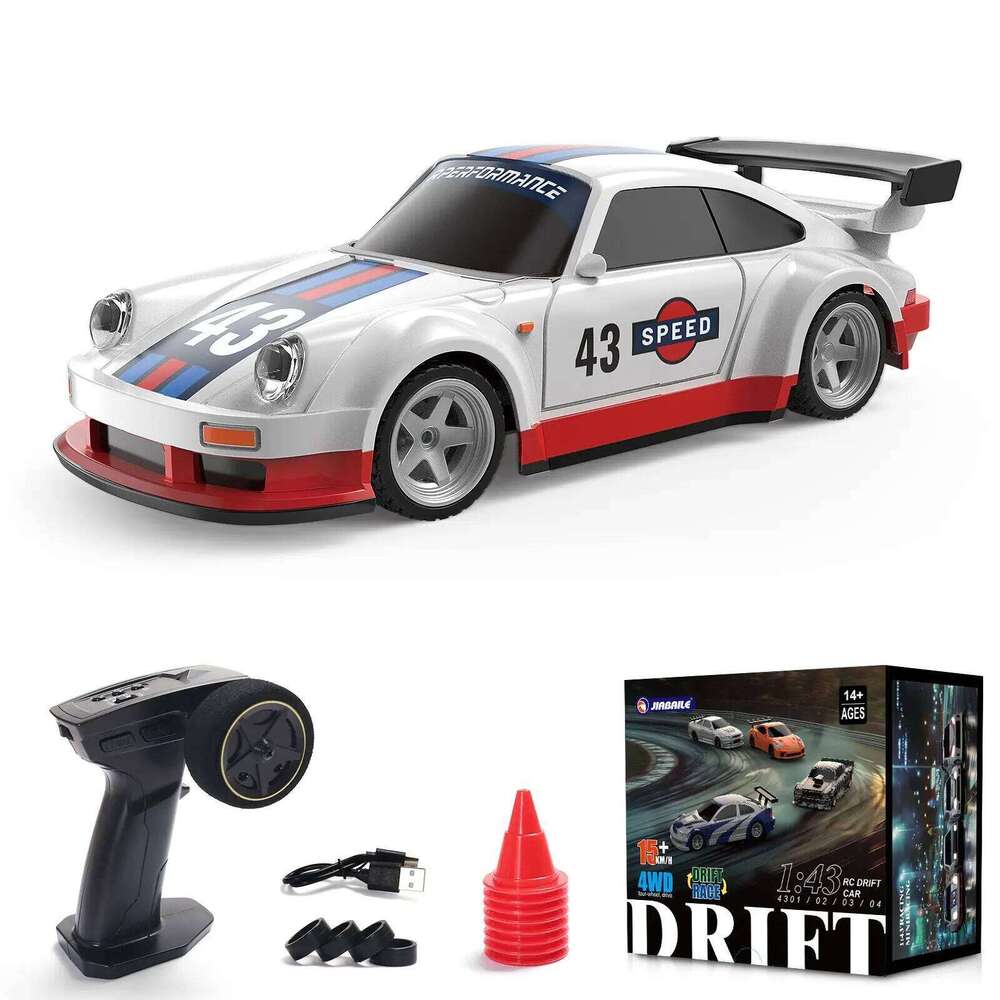 New 1/43 Toy 4WD 2.4g RTR RC Four-wheel Drive Remote Control Mini Racing Drifting Remoted Car High Speed Model for Boy Y260131