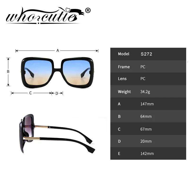 Retro Oversized Sunglasses Women 2023 Brand Design Vintage Square Fashion Big Large Grain Frame Sun Glasses shades Female S273 H260202