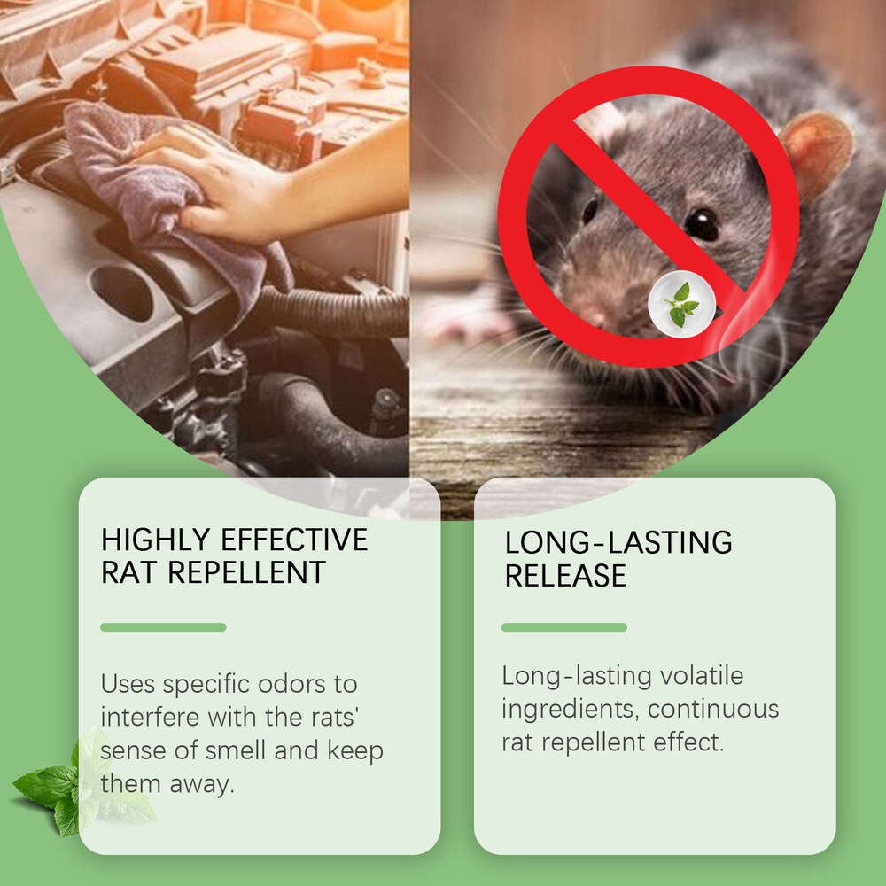 JUE FISH Indoor Outdoor Gentle Convenient Repellent Pills to Avoid Mouse Disturbance S260202