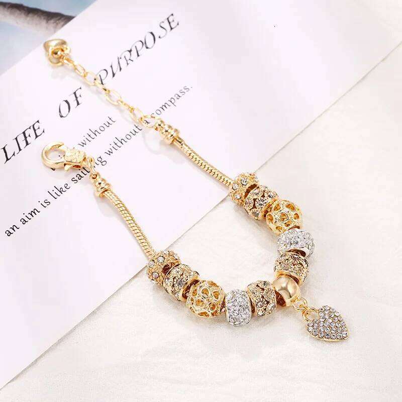 1PC Women's Fashion Family DIY Multi Element Love Beaded Bracelet Date Travel Banquet Party Holiday Dressing Gift H260202