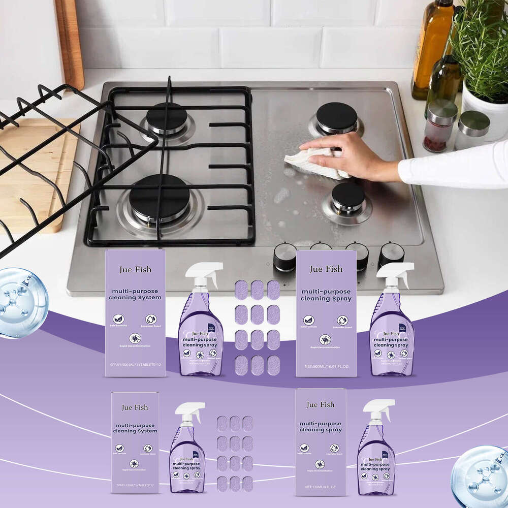 Fish Multi-Purpose Easily Cleans Kitchen Stovetops Utensils from Grease and Stains Multi-Effect Cleaner S260202