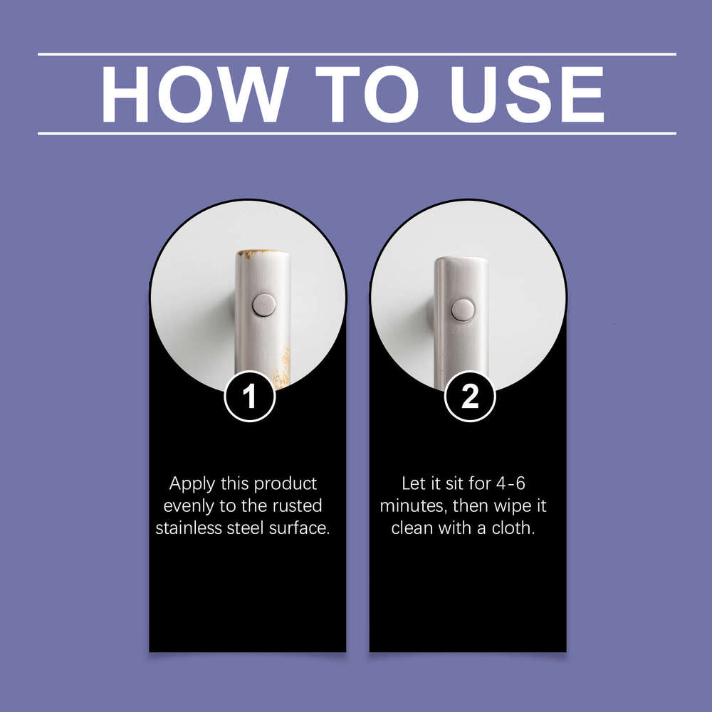 Fish Stainless Steel Cleaner Daily Household Cleaning Stain Removal Pot Bottom Black Grime Multi-Functional Rust Remover S260202