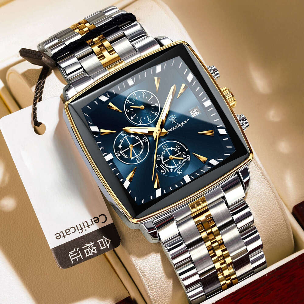 Trendy multifunctional new men's watch timing waterproof quartz watch explosive watch - view 6