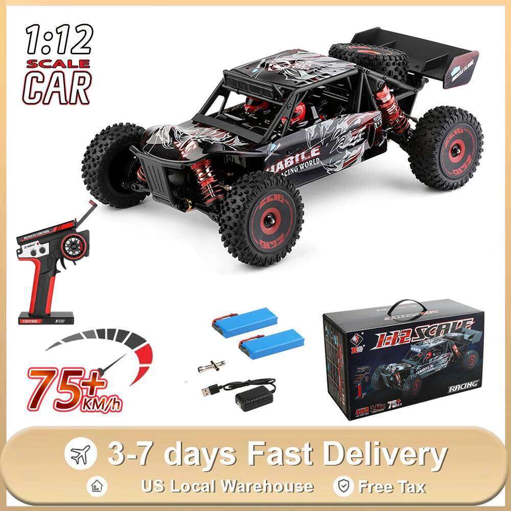 WLtoys 124016 RC Car 75km/h High Speed Remote Control Truck Electric 4WD Off-Road Drift Climbing Racing Vehicle Toys for Kids Y260131