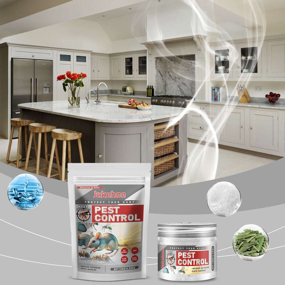 Jakehoe Household Home Kitchen Repeller Effective for Mosquitoes, Flies, Cockroaches Insect Repellent S260202