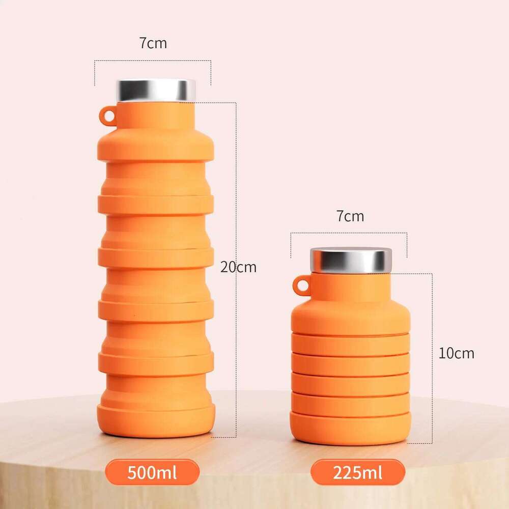 Creative Silicone Folding Running Fitness Portable Bottle Outdoor Sports Water Travel Cup Z260202