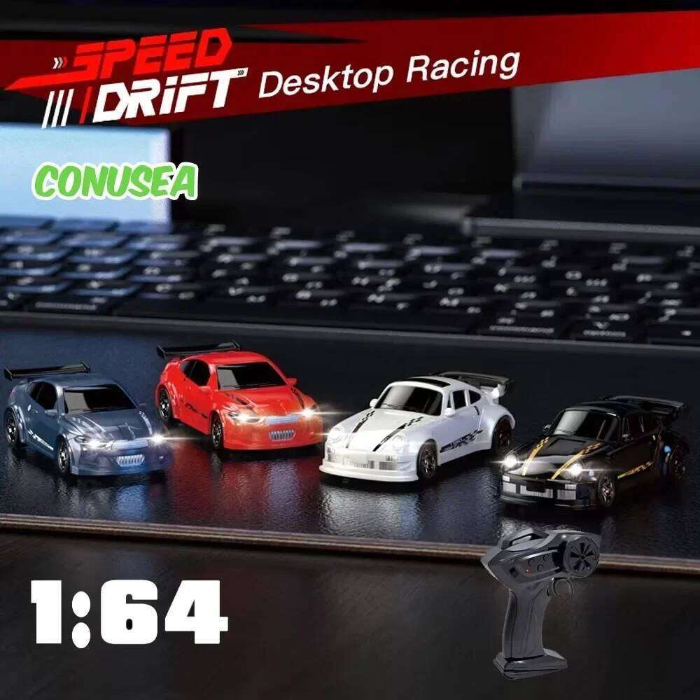 1/64 Rc Cars Remote Control Drift Car High Speed 2.4G Desktop Radio Controlled Mini Racing Vehicle Toy Models for Boy Kids Y260131