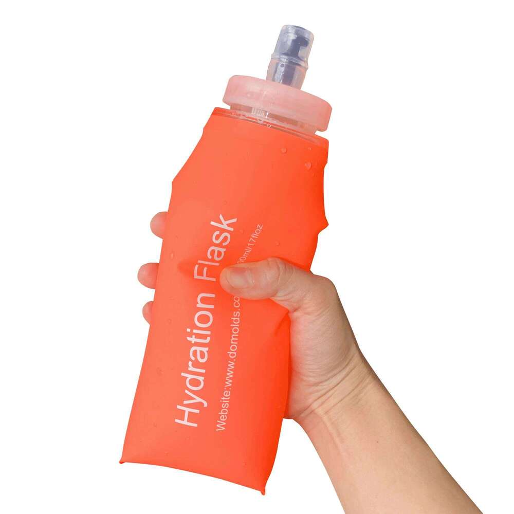 150ML 250ML 500ML TPU Outdoor Sport Folding Soft Flask Portable Water Bottle For Suitable Running Camping Hiking Z260202