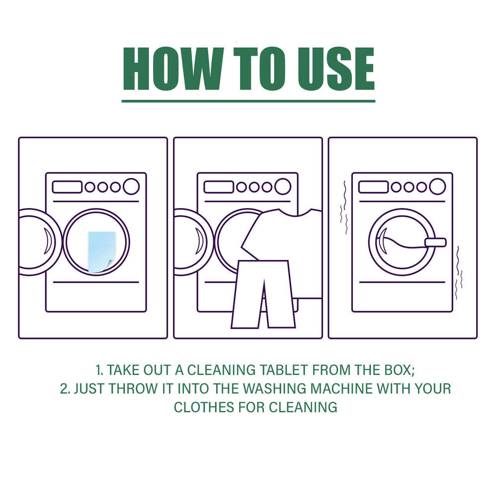 Jaysuing Multi-Purpose Household Powerful Cleaning Stain and Grease Remover Laundry Tablets S260202