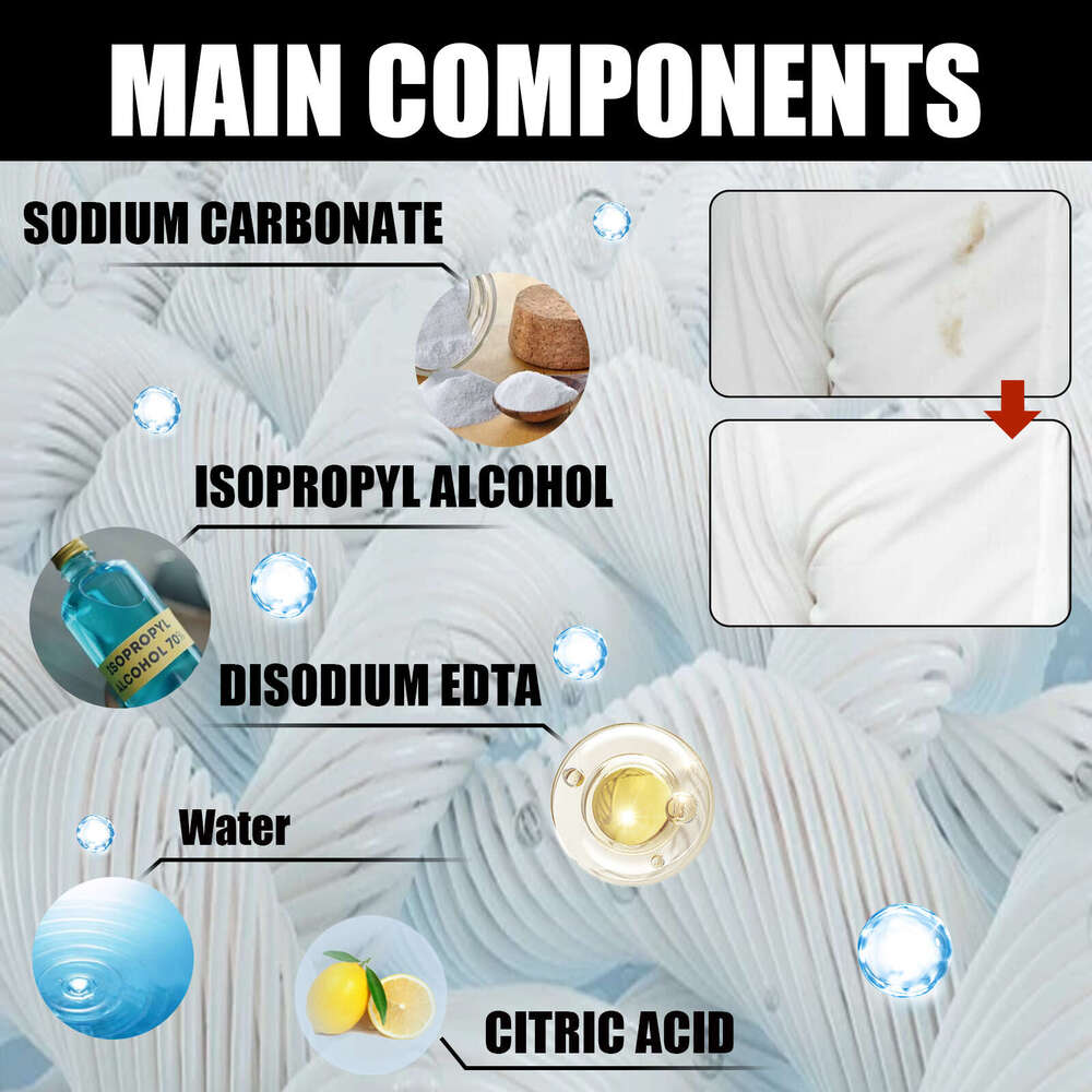 Jakehoe Fabric Rust Stain Remover Clothes Stubborn Stains Yellow Edge Cleaning Color Protection Multi-Effect Cleaner S260202