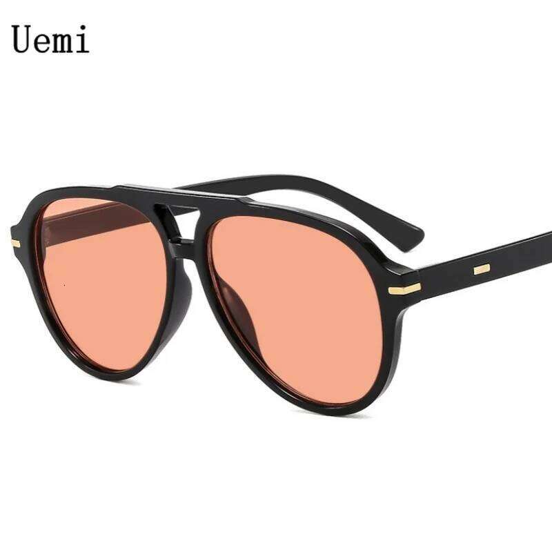 2025 Vintage Oval Sunglasses For Women Men Pilot Retro Double Bridge Sun Glasses Trending Shades UV400 Eyeglasses H260202