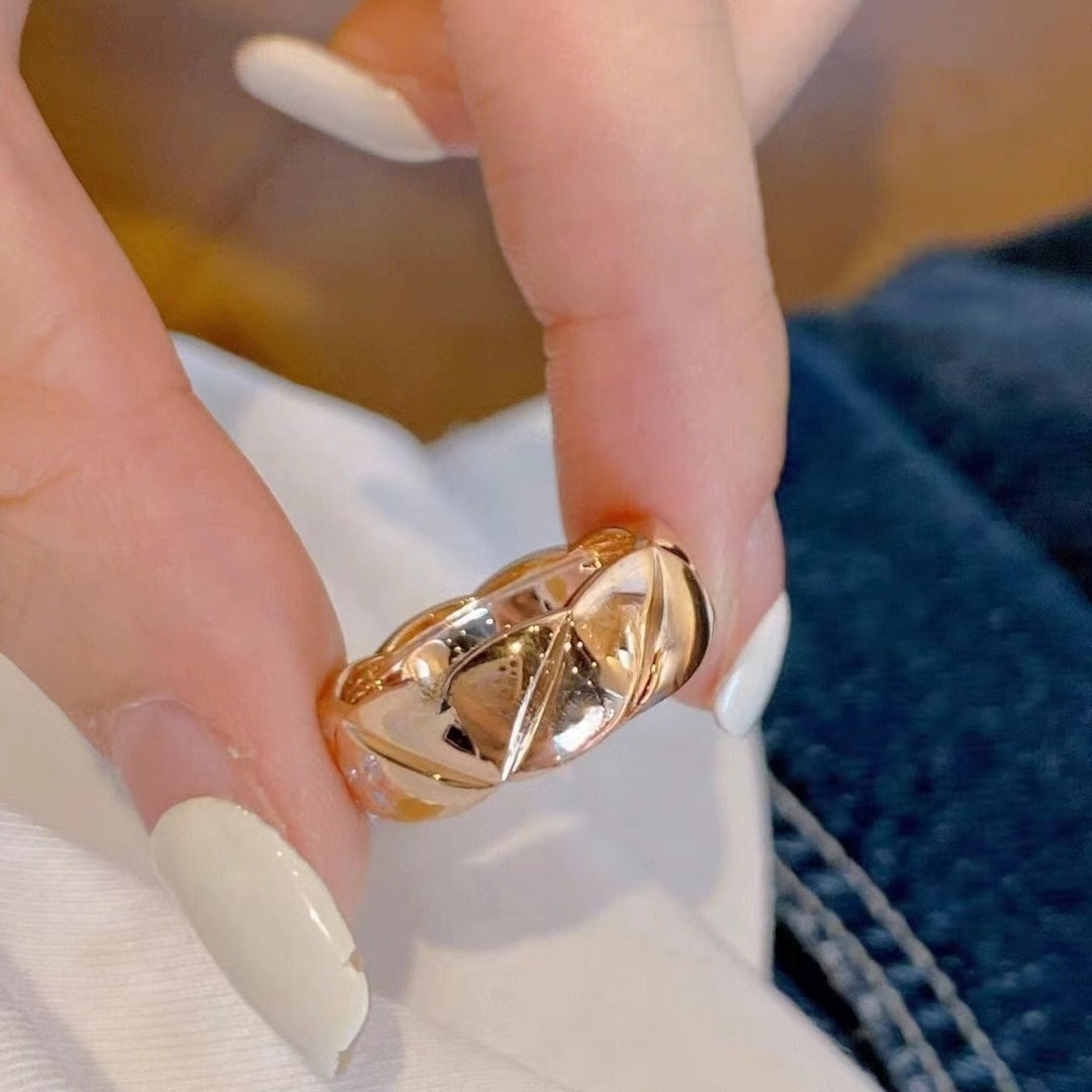 Classic Designer Rings Band Luxury Letter Couples Ring Men Women 18K Gold Plated Ring Wedding Gift Lovers Jewelry