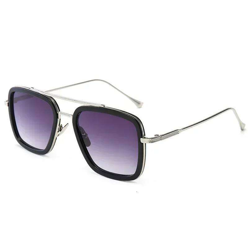 Brand Designer Iron Man Tony Stark Fishing Sunglasses For Square Outdoor Sport Driving Sun Glasses Men Spider Eyewear H260202