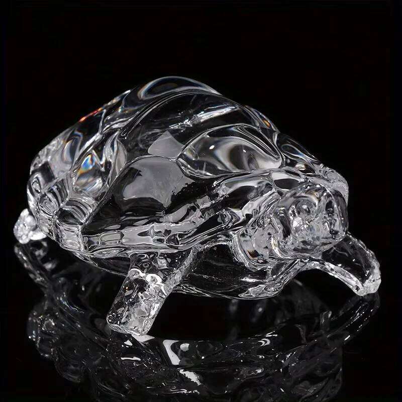 A Crystal Mini Turtle Statue, Lucky Ornament, Suitable for Office Desk Decoration, Home Decoration Y260202