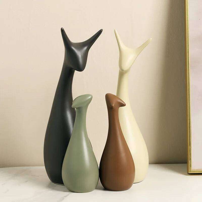 Decoration home modern luxury high-end European ceramic crafts decoration living room porch TV wine cabinet Y260202