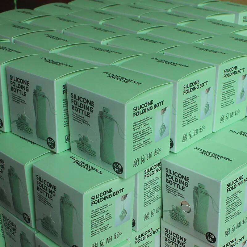 Silicone portable outdoor sports travel telescopic casual cup folding water bottle gift Z260202