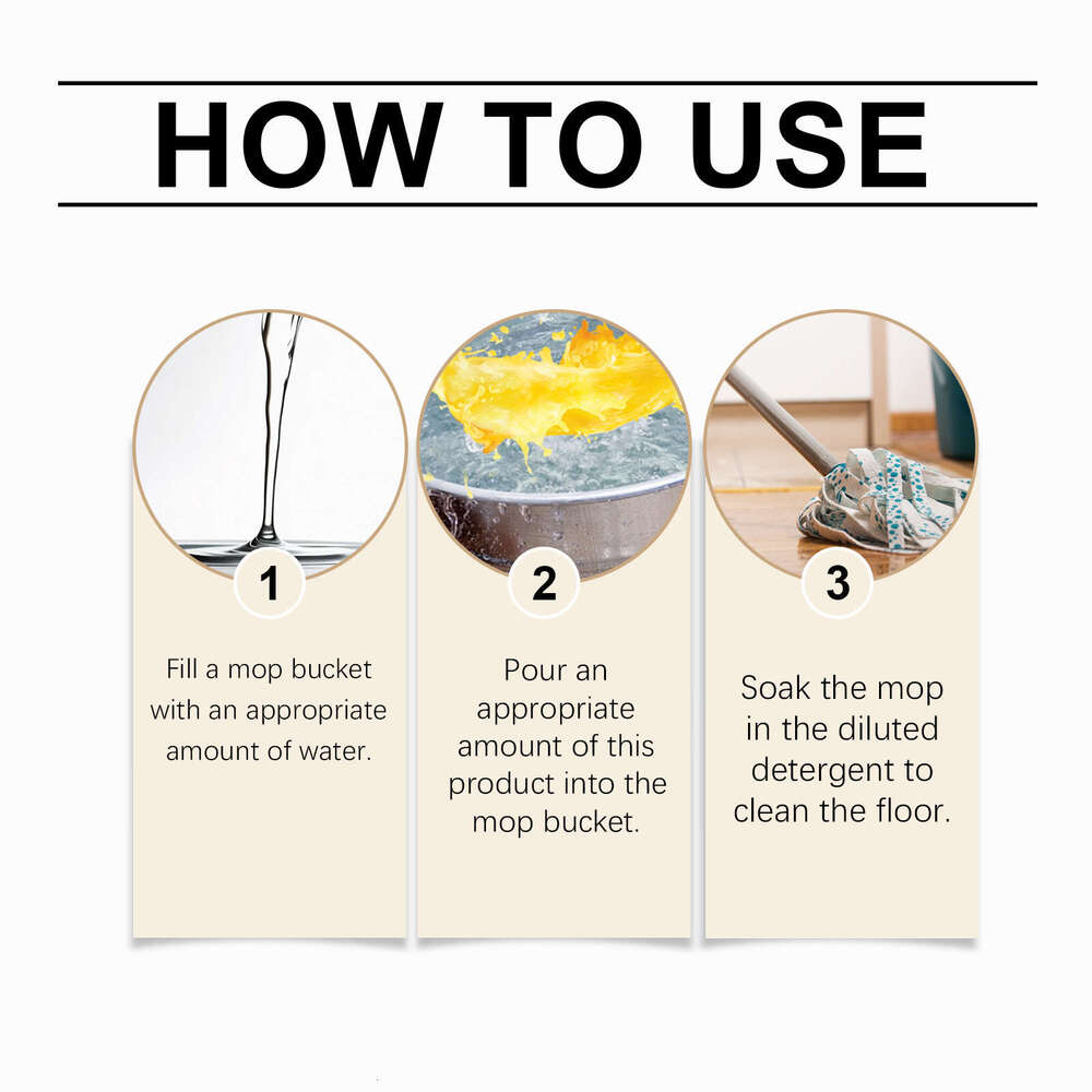 Household Cleaner Gentle Stain Removal Fresh Scent Tile and Wood Floor Brightening Special Mopping Solution S260202