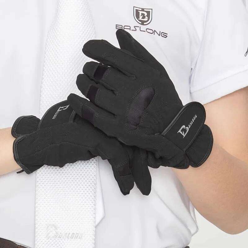 Baslong Equestrian All Year Round Non-Slip Wear-Resistant White Riding Equipment for Men and Women 266.4cm Dragon Harness Supplies Rider Gloves XJ2602