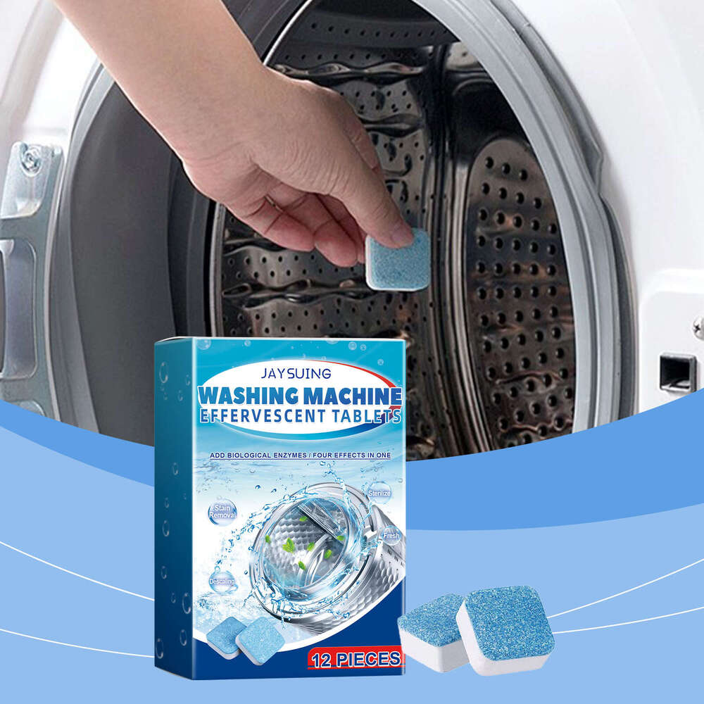 Jaysuing Cleaner Household Fully Automatic Washing Machine Stain Removal Drum Cleaning Descaling Effervescent Tablets S260202