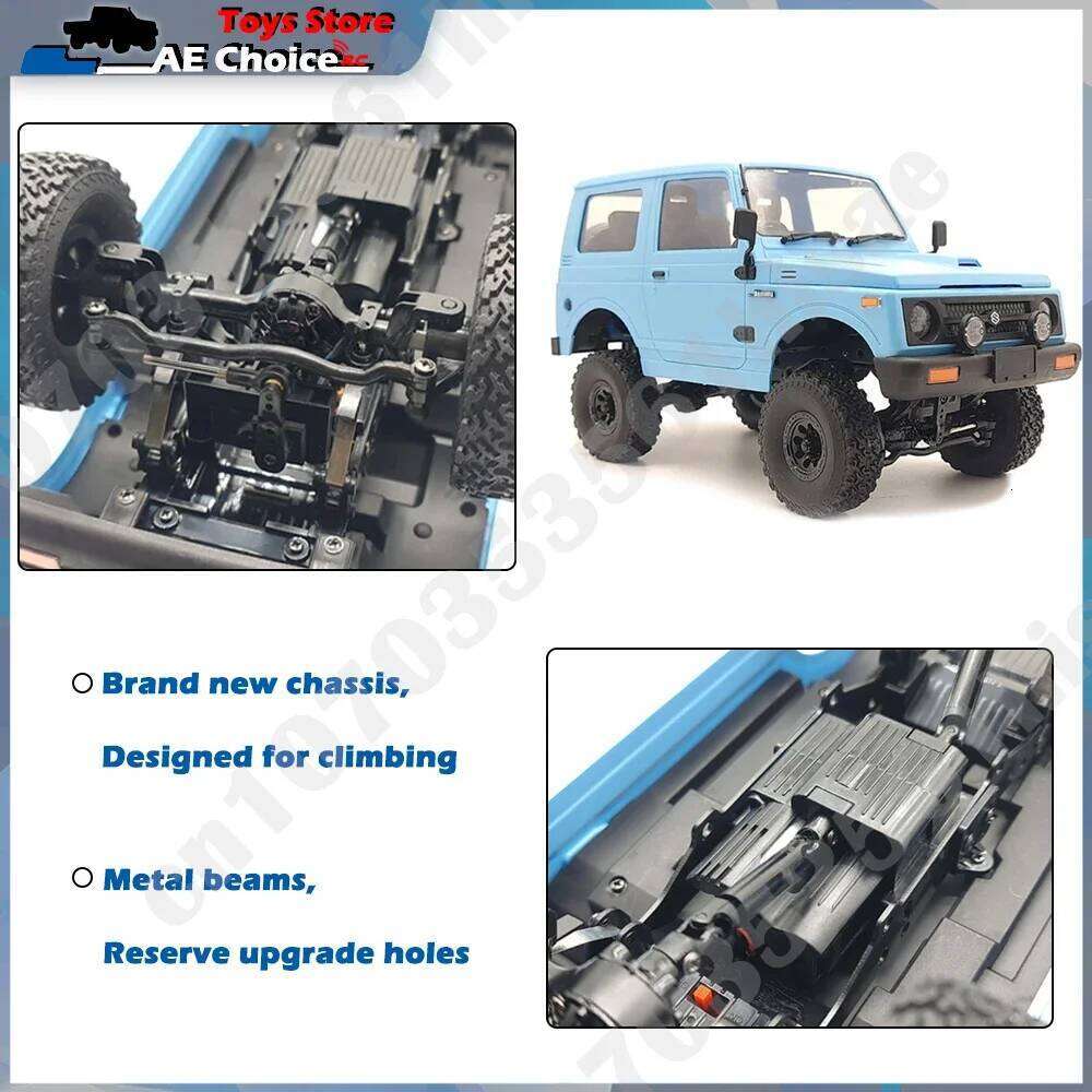 WPL C74-1 1/10 RC Jimny Warrior JA11 4WD 2.4G Crawler Simulation Remote Control on-road Car for Boy Toy Y260131