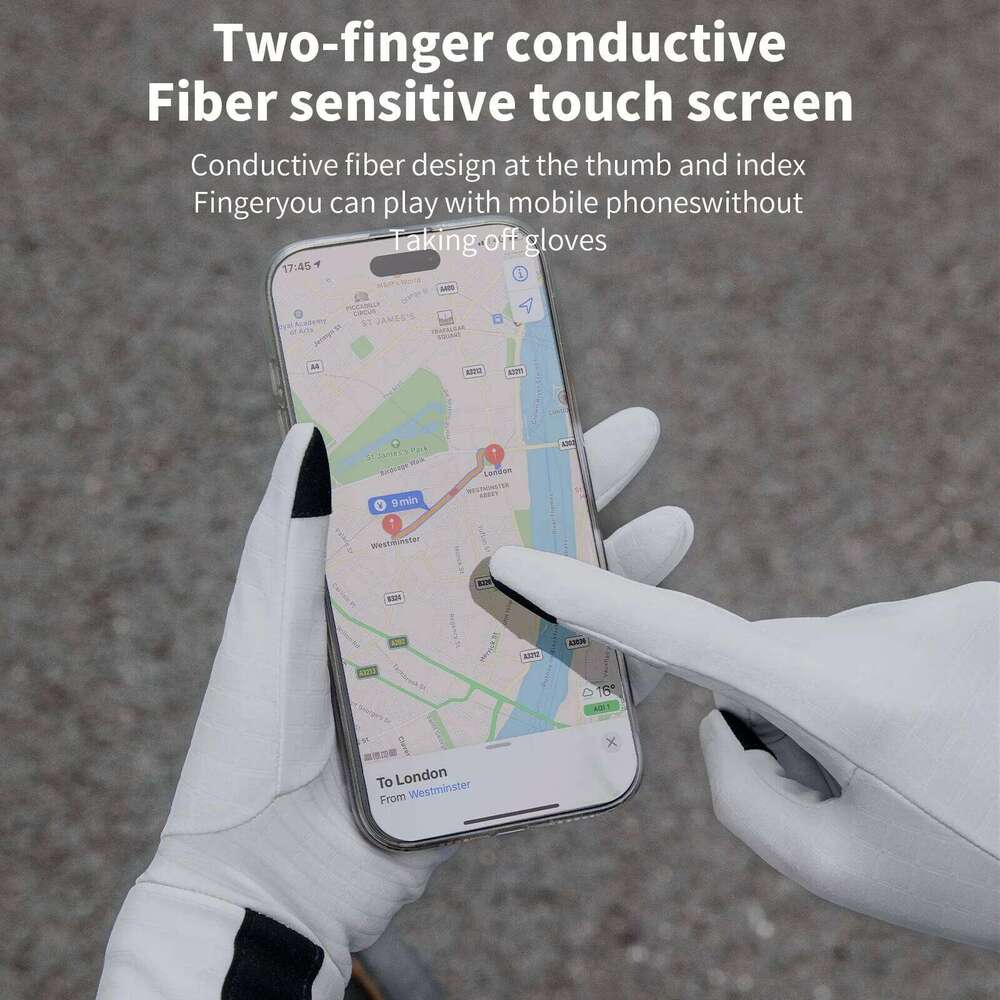 TOSUOD Shock-Absorbing Full Finger Cycling Gloves, Breathable Padded Bike Gloves for Road MTB Bicycle Men Women Spring Fall XJ260202