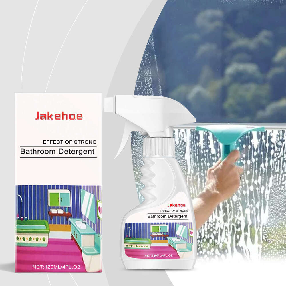 JAKEHOE Bathroom Glass Door Bathtub Tile Crystal Clear Stain Cleaner S260202