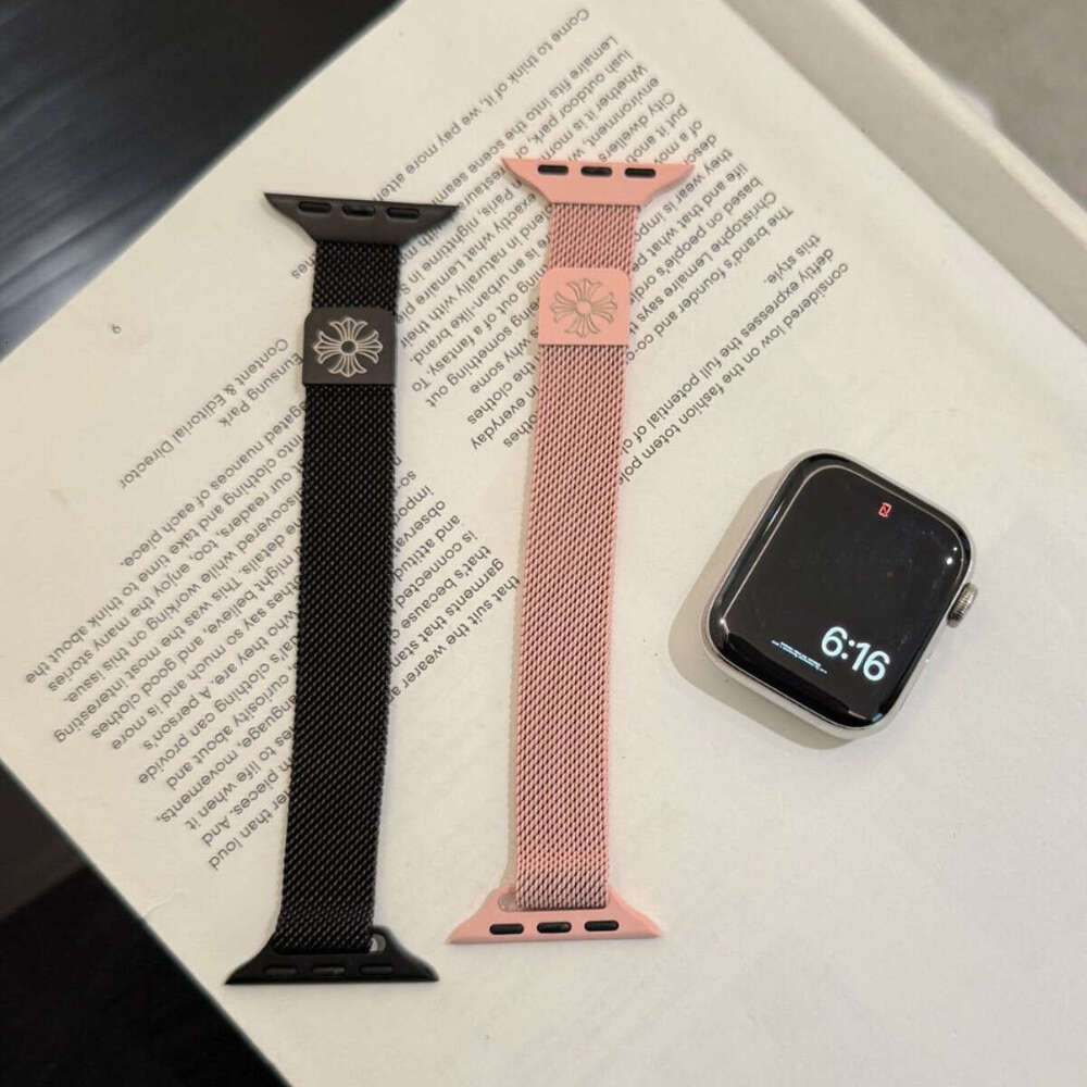 Sleek Cross Strap Adjustable Replacement Band Compatible with Apple Watch Series 2 3 4 5 6 7 8 9 SE 10