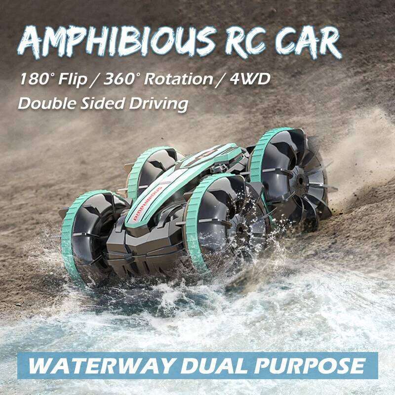 Amphibious Remote Control RC Stunt Car Vehicle Double-sided Flip Driving Drift Rc Cars Outdoor Toys for Boys Children's Gift Y260131