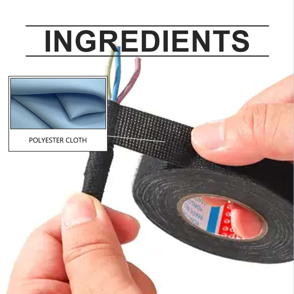 JUE-FISH Adhesive Cloth Velvet Wiring Harness Polyester Flame Retardant High Temperature Resistant Insulation Tape S260202