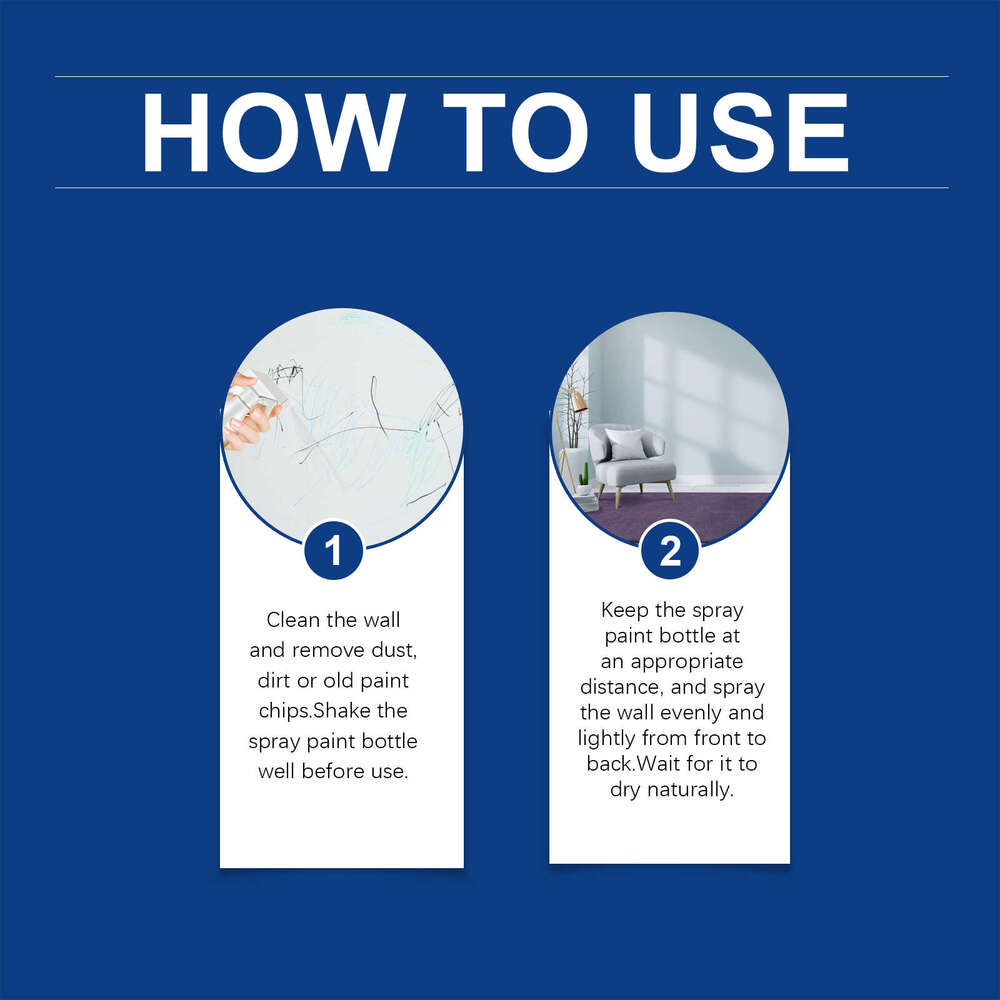 Wall Repair Home Indoor Renovation Paint Cover Moisture-proof Anti-peeling Mildew Removal Spray S260202