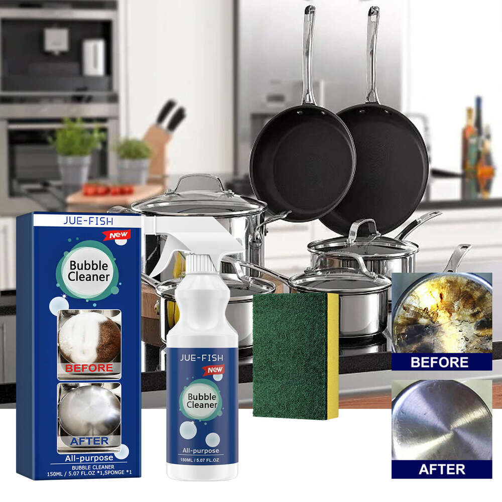 Jue-Fish Kitchen Foam Range Hood Stove Exhaust Pipe Wall Kitchenware Grease Cleaner S260202 76e