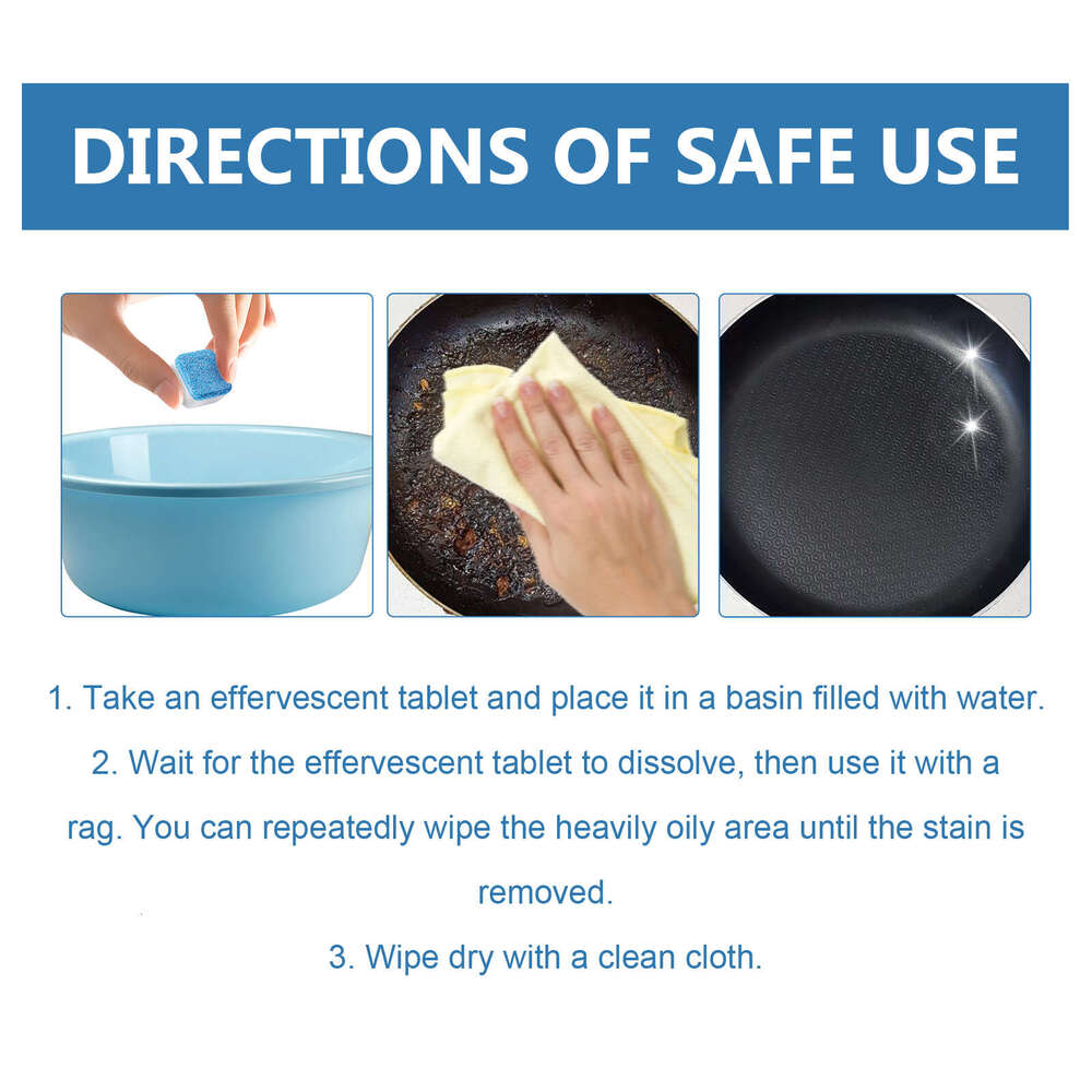 Jakehoe Effervescent Boxed Kitchen Grease Cleaner Stove Range Hood Multi-Purpose Cleaning Tablets S260202