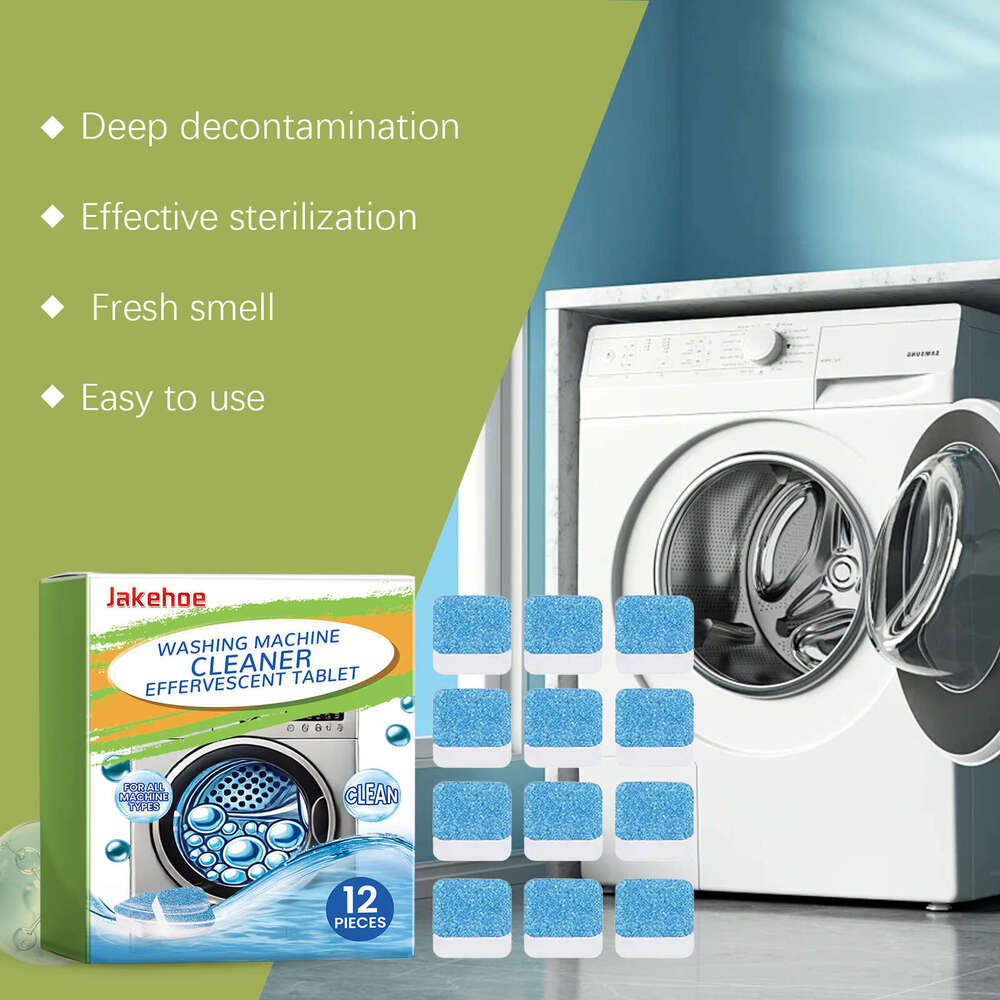 JAKEHOE Tablets Drum Washing Machine Tub Water Tank Dirt Cleaning Odor Removal Fragrance S260202
