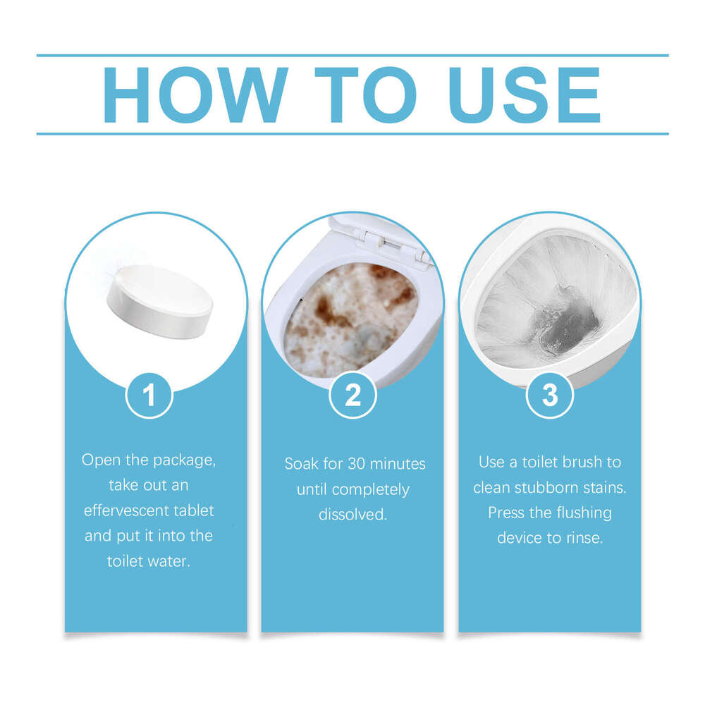 JAKEHOE Descaling Urine Stains Cleaner Deodorizing Toilet Stain Removal Effervescent Tablets S260202
