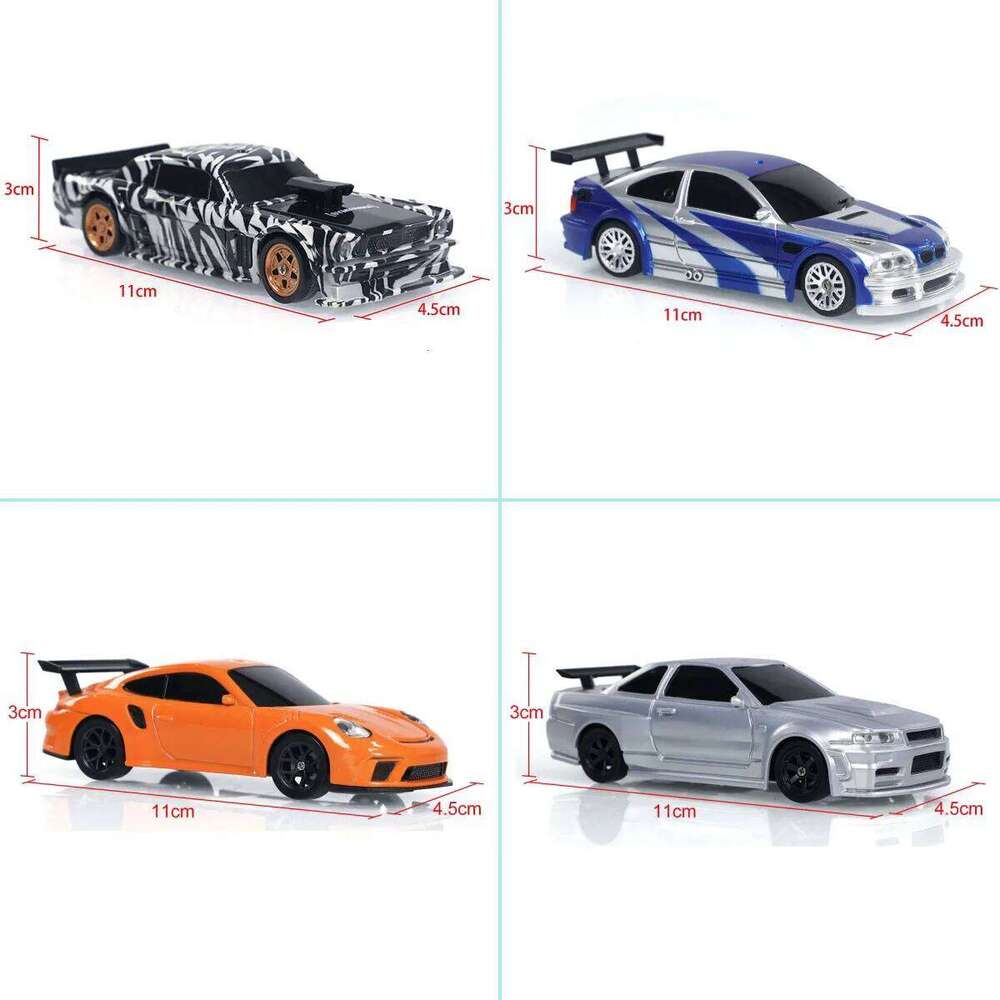 US Stock RC Drift Car 1/43 RTR Race 4WD Gyro Four-wheel Drive Radio Control High Speed 2.4G Racing Drifting Cars Toy Model Y260131