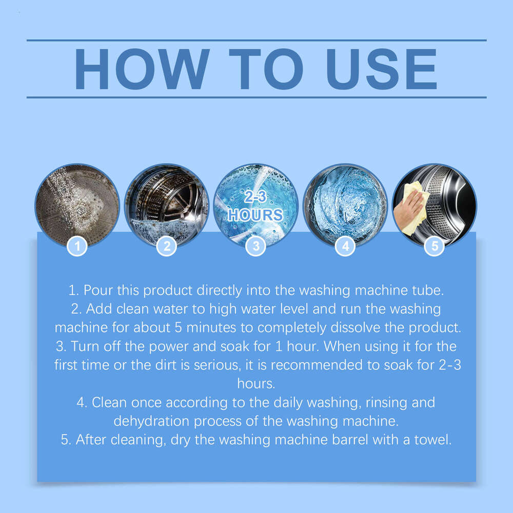 Jakehoe Multi-Effect Cleaning Tub Dirt Odor Household Washing Machine Cleaner Powder S260202