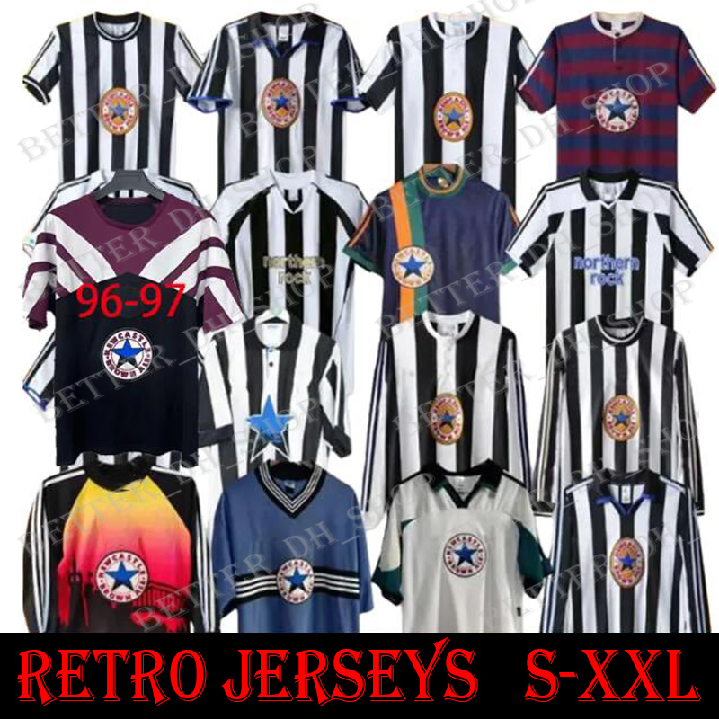 retro New castleS 95 96 97 99 2000 01 03 04 SHEARER Retro SOCCER jerseys HAMANN SHEARER NUFC 1993 1980 82 05 2006 NeWcAsTleS classic FOOTBALL SHIRTS UNITED tops