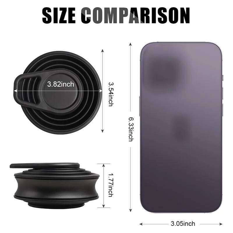 A18E-2PCS Collapsible Water Bottles 17 Oz BPA Free Leak Proof Foldable Silicone Bottle With Anti-Collapse Ring Z260202