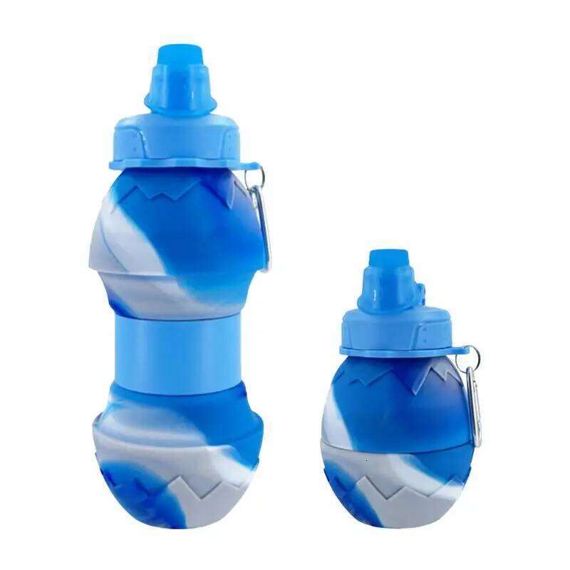 700ML Silicone Foldable Beverage Portable Hiking Cup Reusable Plastic Cups Outdoor Travel Gym Water Bottle Z260202