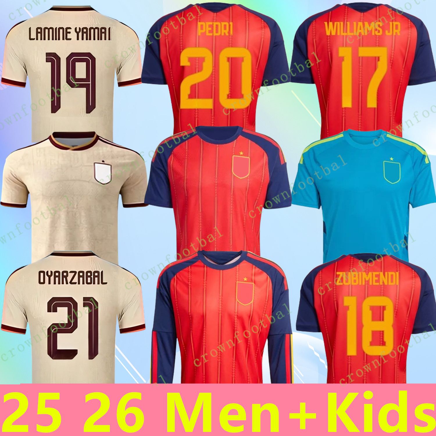 Spain 2026 World Cup Jersey 26 27 Soccer Jerseys PEDRI GAVI LAMINE YAMAL MORATA Carvajal OLMO FERRAN RODRIGO JOSELU SPANISH Men Kid Kit Football Shirt Camiseta Espana