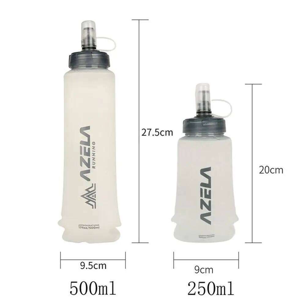 250/500ml Creative Folding Sport Bottle Portable Lightweight Water Cup Camping Hiking Drinkware Kettle Outdoors Z260202