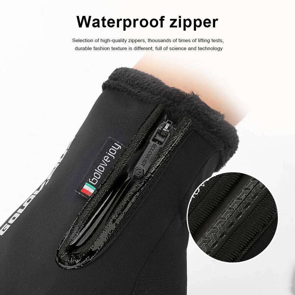 New Brand Men's Ski Outdoor Waterproof Non-Slip Cycling Driving Motorcycle Protection Gloves for Cold Winter XJ260202
