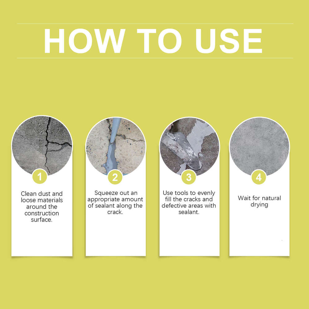 Seam Sealant Household Waterproof Quick-Drying Aesthetic Floor Crack Repair Agent S260202