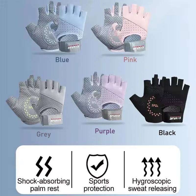 Men's Women's Cycling Anti Slip Breathable and Wear-resistant Outdoor Sports Gloves Gym Exercise Wristband Covers XJ260202