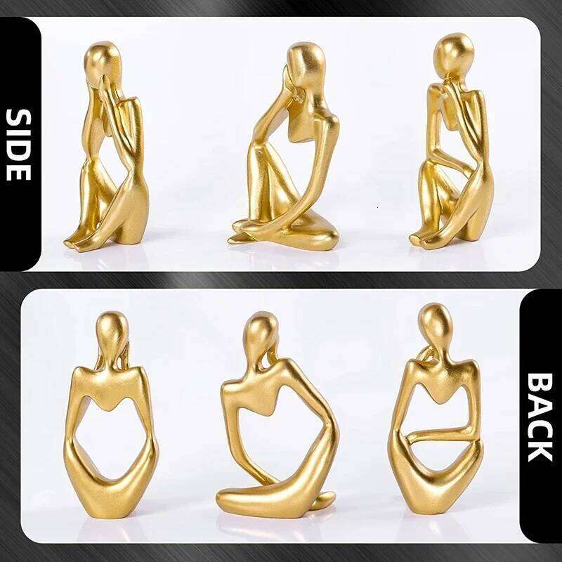 Modern Nordic Abstract Thinker Statue Resin Figurine Office Home Decoration Desktop Decor Crafts Art Mini Sculpture Accessories Y260202