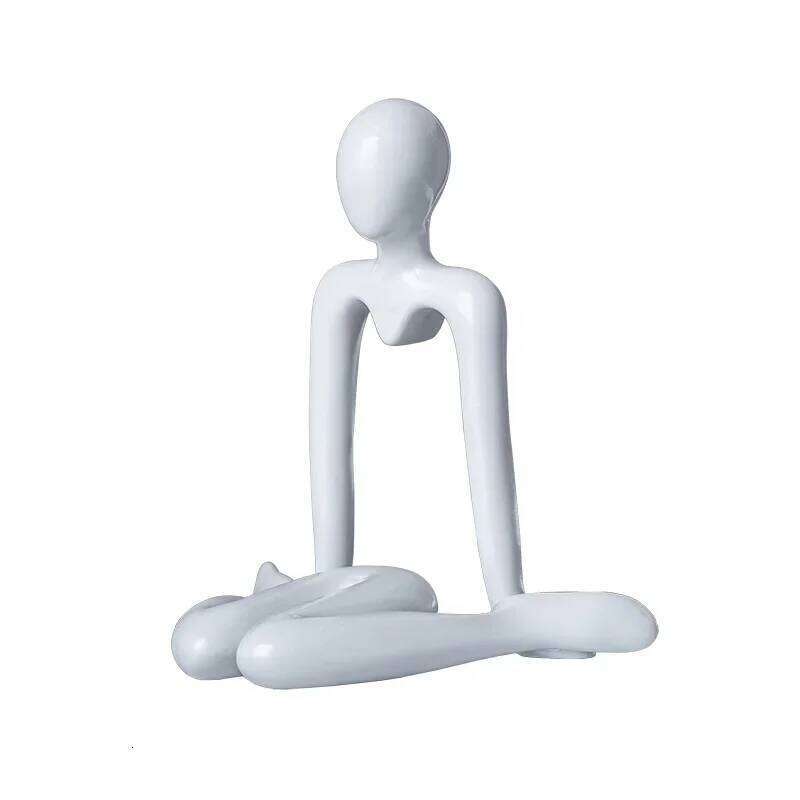 Creative Plastic Abstract Figures Ornament Sculpture Study Room Statue Home Office Accessories Decoration Gift Y260202