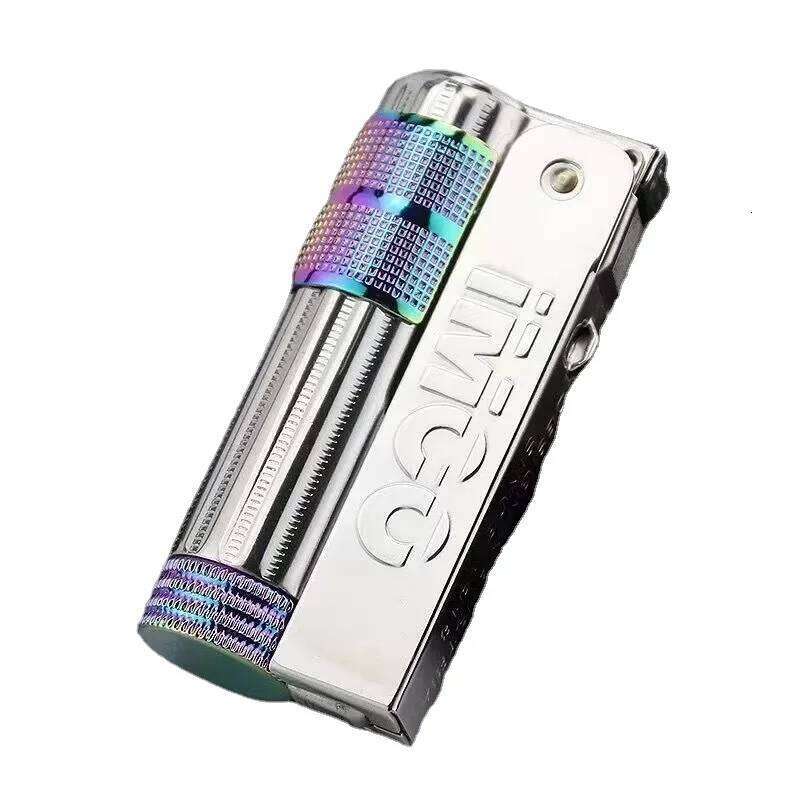 IMCO 6700 Vintage Stainless Steel Metal Austrian Gasoline Grinding Wheel Lighter Kerosene Series Genuine with Box W260202