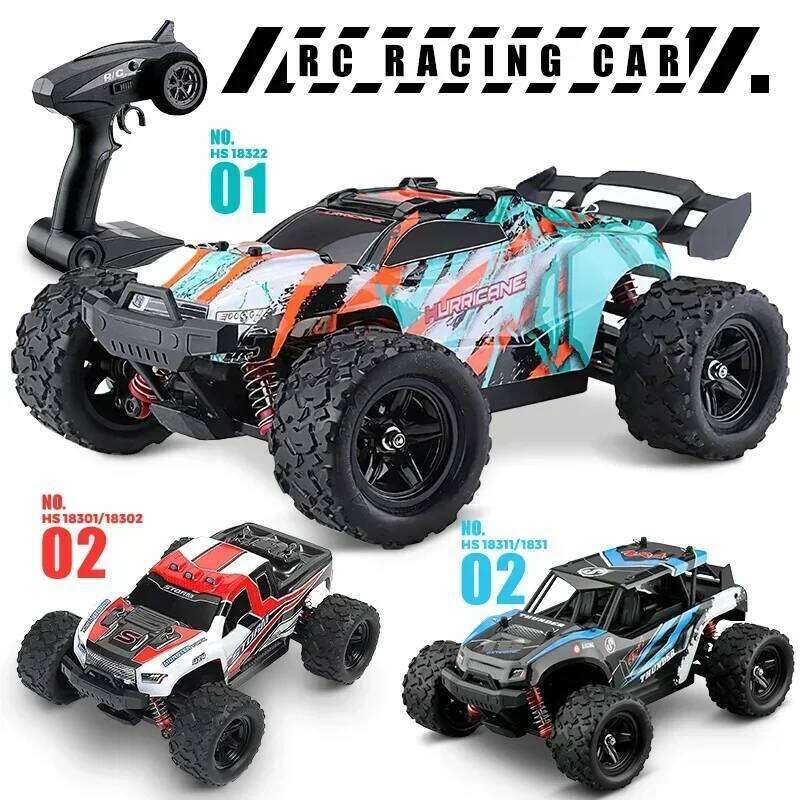 HS 18323 18321 18312 45+ KM/H High Speed Remote Control Vehicles 1:18 4WD RC Sports Cars Off-Road Car Toys Gifts Y260131