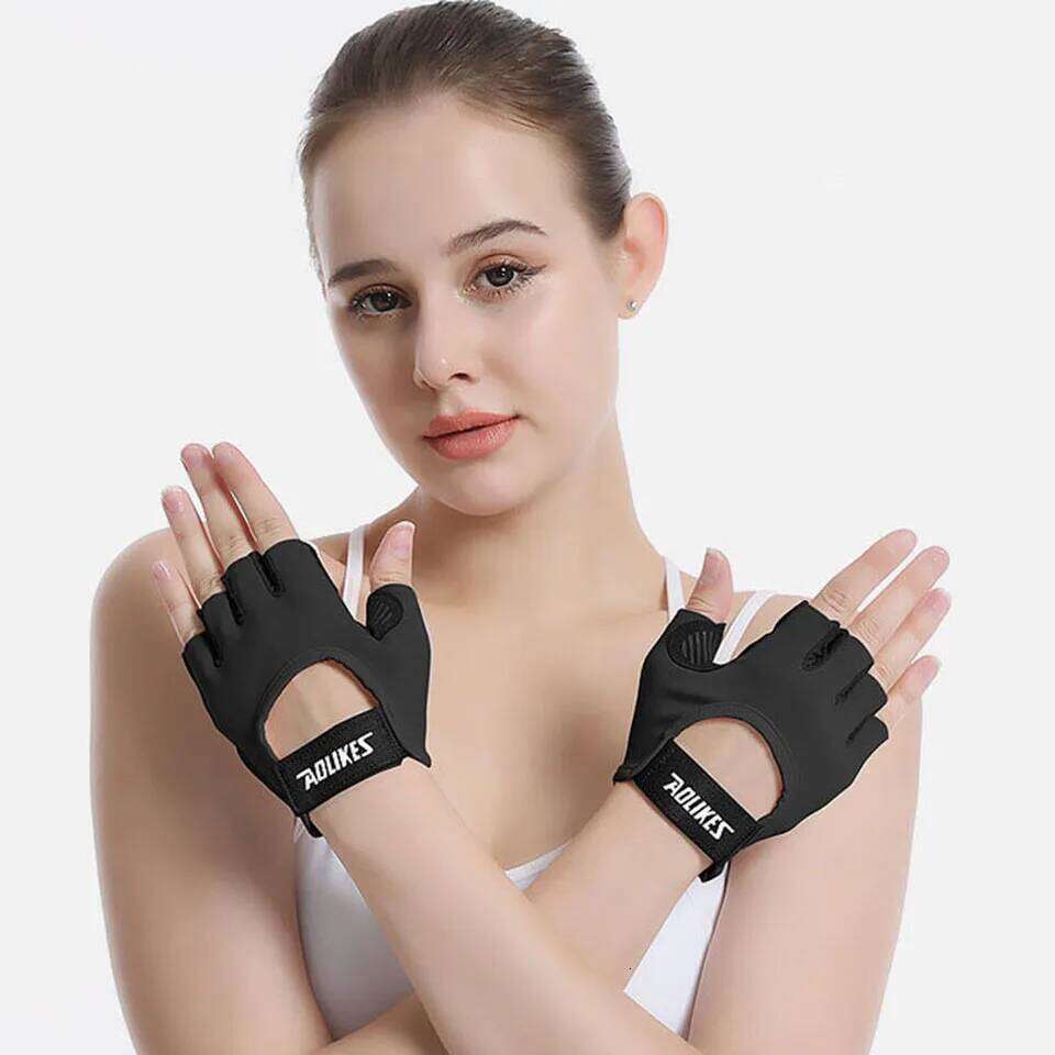 AOLIKES Breathable Cycling Workout Gym for Men Women Weight Lifting Fingerless Gloves Training Exercise Fitness XJ260202